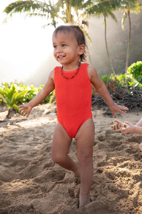 Kids Coral Scrunch One Piece