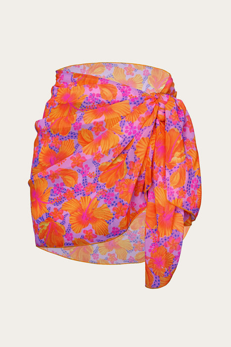 Hibiscus Chiffon Wrap